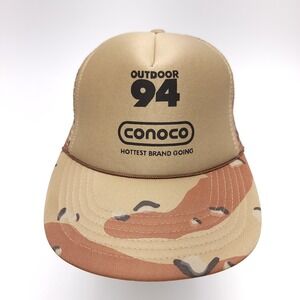 Desert Cammo Conoco Outdoor 94 Trucker SnapBack Rope Hat Mesh‎ Foam Camouflage